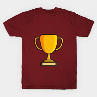 Gold Metal Trophy vector illustration. T-Shirt